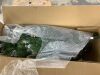 6' Pre-Lit Partially Flocked Pencil Christmas Tree w/ Pine Cones, Metal Stand