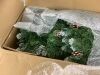 6' Pre-Lit Partially Flocked Pencil Christmas Tree w/ Pine Cones, Metal Stand - 2