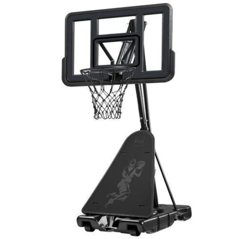 Adjustable 4.4-10ft Basketball Hoop, w/ Shatterproof Backboard, Ball Return