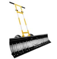 2-Wheel Snow Pusher w/ Adjustable Handle, Reflective Tape - 48in