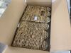 Scalloped 10.5 x 10.5in Hyacinth Storage Basket Set of 5 - 3