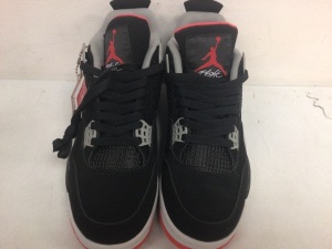Nike Air Jordan 4 Retro Shoes, M 9 W 10.5, Appears New, Authenticity Unknown, Sold as is