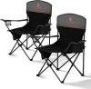 ALPHA CAMP Folding Camping Chairs, Set of 2