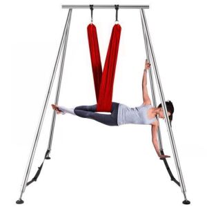 VEVOR Yoga Sling Inversion Swing Stand, Trapeze Bundle, Safety Belts