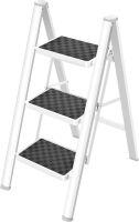 HBTower 3 Step Ladder Folding Step Stool, 330 Lbs Capacity