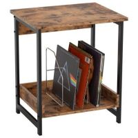 IRONCK Small&nbsp;Night Stand Side Table with 2-Tier Storage Shelf