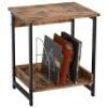 IRONCK Small&nbsp;Night Stand Side Table with 2-Tier Storage Shelf