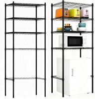 4 Tier Adjustable Over Mini Fridge Storage Shelf, 77" H x 24" W x 18" D