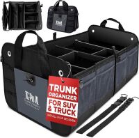 TrunkCratePro Premium Multi Compartments Collapsible Portable Trunk Organizer