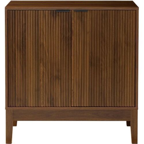 2-Door Reeded Storage Cabinet, Accent Furniture, Sideboard