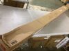 Square Solar LED Lighted Patio Umbrella w/ Woodgrain Pattern - 9ft - 2