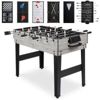 10-in-1 Combo Game Table Set w/ Pool, Foosball, Ping Pong, Chess - 2x4ft