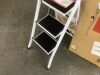 3-Step Portable Folding Step Ladder w/ Non-Slip Feet, 330lb Capacity - 3