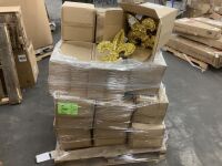 Pallet of (21) Cases of Gold Fleur de Lis Decorations, 9 per Case