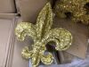 Pallet of (21) Cases of Gold Fleur de Lis Decorations, 9 per Case - 3