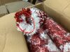 Pallet of (20) Cases of Small Candy Cane Tinsel Tree Centerpieces, 72 per Case - 3