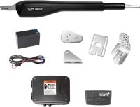 Mighty Mule Heavy Duty Single Swing Automatic Gate Opener with Battery, up to 850 lb., Smart and Solar Ready