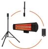 HEAT STORM Tradesman 1500-Watt Electric Outdoor Infrared Quartz Portable Space Heater with Tripod, Wall and Ceiling Mount