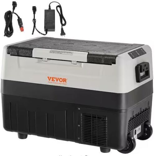 VEVOR 12-Volt Car Refrigerator 48 qt. Dual Zone -4&deg;F-50&deg;F Adjustable Range