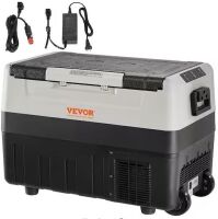 VEVOR 12-Volt Car Refrigerator 48 qt. Dual Zone -4&deg;F-50&deg;F Adjustable Range