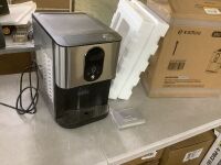 COWSAR 10.63 in. 44 lbs. Countertop or Portable Nugget/Pebble Ice Maker in Stainless Steel Silver