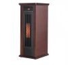 1500-Watt 24.33 in. Electric Brown Compact 6 Tube Heating Space Quartz Heater with Overheat Protection Convection