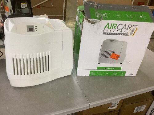 AIRCARE CONSOLE 3.6-Gal. Cool Mist Evaporative Whole House Humidifier for 3,600 sq. ft., White - Missing Wheels, Powers Up & Fan Blows NTF
