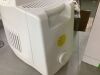 AIRCARE CONSOLE 3.6-Gal. Cool Mist Evaporative Whole House Humidifier for 3,600 sq. ft., White - Missing Wheels, Powers Up & Fan Blows NTF - 3