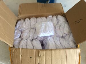 Lot of Approx (100) White Spandex Chair Covers