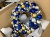 Pallet of (28) Cases of Hanukkah Metallic Bulb Wreath, 2 per Case - 2