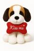 Lot of (6) Cases of 11" Plush Puppy With "Kiss Me" Bone, 16 per Case
