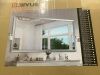 Rectangular Aluminum Alloy Framed and Tempered Glass Wall Mirror in Brushed Silver, 48 in. W x 36 in. H - 5