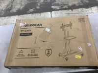 Perlegear Rolling TV Stand for 32-82 Inch Flat/Curved LED/LCD/OLED TVs