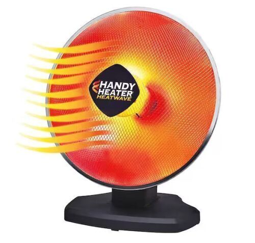 HANDY HEATER 1200-Watt Electric Oscillating Ceramic Parabolic Space Heater - Heat Works, Doesn't Oscillate Properly