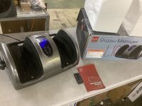 Reflexology Shiatsu Foot Massager w/ High-Intensity Rollers, Remote Control
