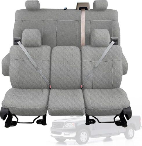 Heavy Duty Knitted Fabric Truck Seat Covers for 2004-2008 Ford F150 XLT Super Cab
