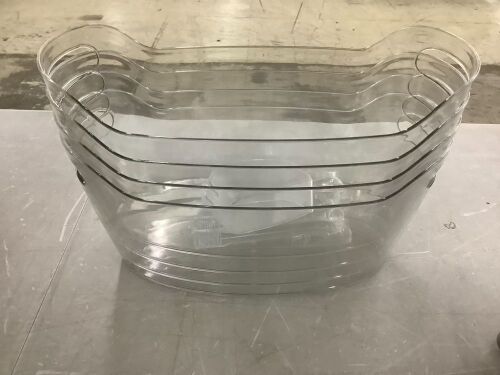 Plastic Ice Bucket, 4 Pack