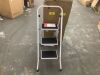 3-Step Portable Folding Step Ladder w/ Non-Slip Feet, 330lb Capacity - 2