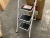3-Step Portable Folding Step Ladder w/ Non-Slip Feet, 330lb Capacity - 3