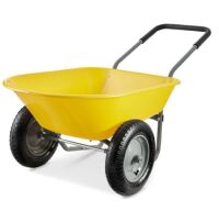 Dual-Wheel Wheelbarrow Garden Cart