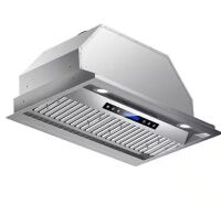 INATECK 30 in. 600 CFM Convertible Insert Range Hood with Remote, Touch Control LCD, Stainless Steel