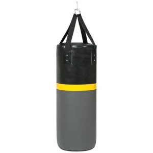 52lb Hanging Heavy Punching Bag w/ Wall-Mount Rack, Pull Up Bar 