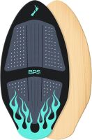 BPS New Zealand &lsquo;Flame&rsquo; High Performance Wooden Skimboard with Custom Traction Pads