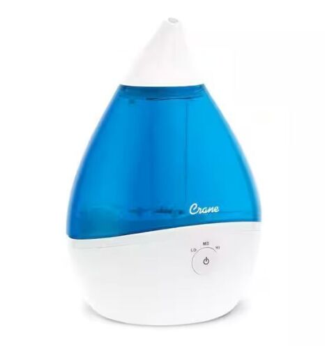 Crane 0.5 Gal. Droplet Ultrasonic Cool Mist Humidifier for Small to Medium Rooms up to 250 sq. ft.
