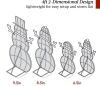 2D Lighted Snowman Family Set - 2