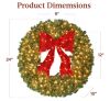 Pre-Lit Artaficial Fir Christmas Wreath - 3
