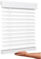 Cordless, 2 Inch Faux Wood Blind