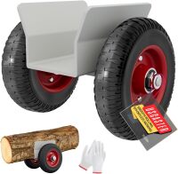 8" Panel Dolly Heavy Duty Door Cart Slab Dolly 660LBS Capacity Solid Rubber Wheels, Panel Mover, Wood Mover, All Terrain Moving Cart *No gloves*