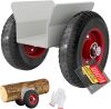 8" Panel Dolly Heavy Duty Door Cart Slab Dolly 660LBS Capacity Solid Rubber Wheels, Panel Mover, Wood Mover, All Terrain Moving Cart *No gloves*