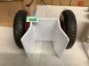 8" Panel Dolly Heavy Duty Door Cart Slab Dolly 660LBS Capacity Solid Rubber Wheels, Panel Mover, Wood Mover, All Terrain Moving Cart *No gloves* - 3